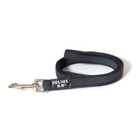 Color & Gray Super-Grip Leash with Handle, 20 mm x 1 m, Black-Gray