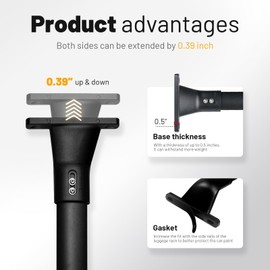 220lbsRoof Racks Cross Bars fit for Ford Expedition/Max (2018-2025) & Lincoln Navigator (2018-2024) with Side Roof Rails Heavy Duty Aluminum Cargo Luggage Carrier