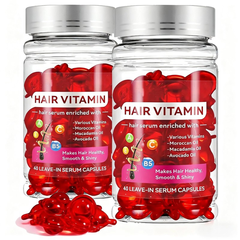 40 Cápsulas Capilares, Serum para Cabello (2 BOTELLAS)