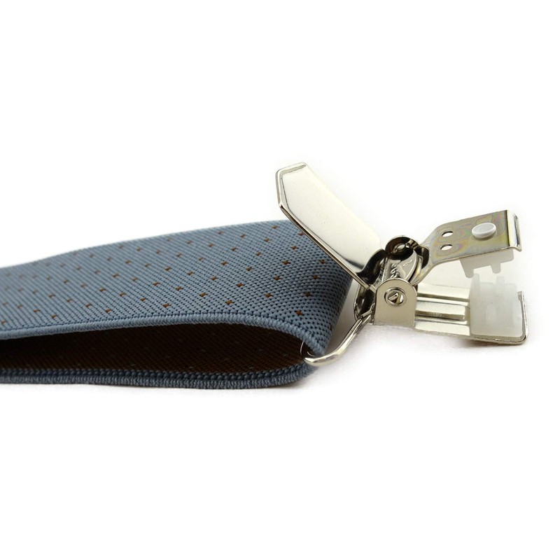 TigerTie Unisex Y-Shaped Braces with 3 Extra-Strong Clips, Colour with