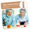 Alipis 50pcs Wooden Rods for Oxygen Combustion Experiments Small Wood
