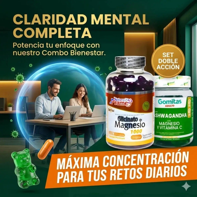 Glicinato Magnesio 240 Cápsulas Snatural Lactosa Libre Gluten