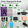 NEDPAIN Tattoo Practice Kit for Beginners with Skin, Needles and