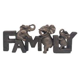 The Leonardo Collection Tuskers Elephant Family Home Decor Figurines & Ornaments For Home & Office | Decorative Accessories Statues For Indoor & Outdoor | Lovely Gifts for Women & Men