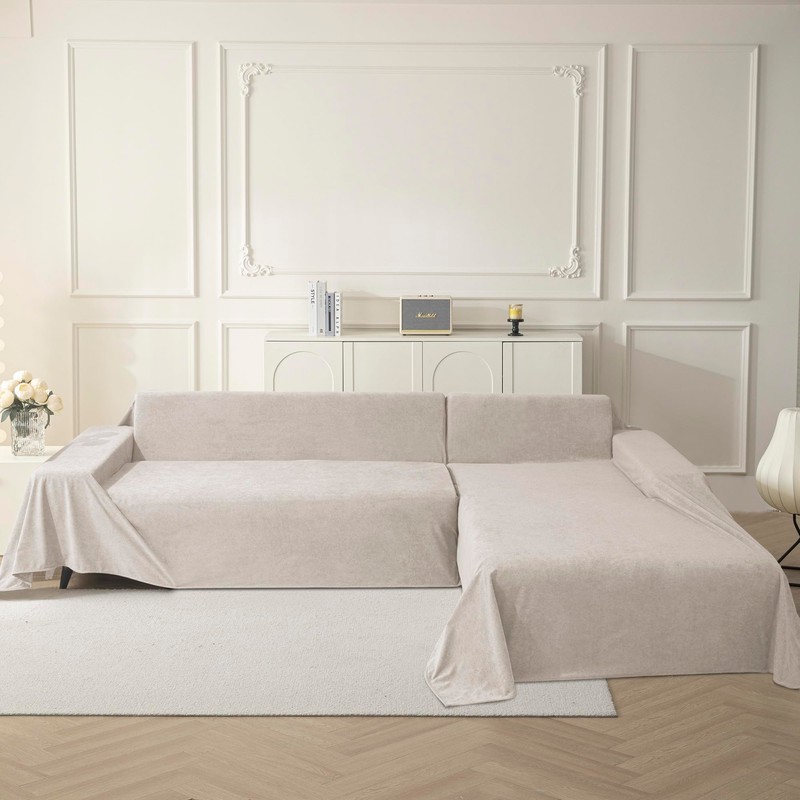 MYSKY HOME Couch Cover Sofa Covers for 3 Cushion Couch,