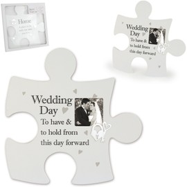 Arora Said with Sentiment 7517 Jigsaw Wall Art Wedding Frame, Multicolour, One Size