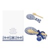 Youngs 21215 Ceramic Blue and White Talavera Spoon Rest with