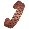 Mens or Womens Magnetic Bangle in Copper Link Effect Design