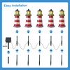 Hokfirm 5 Pack Lighthouse Gifts, Solar Garden Lights Outdoor Garden