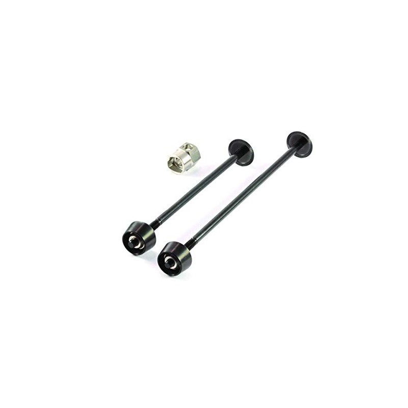 Pitlock Set 03 for Front and Rear Wheel Black