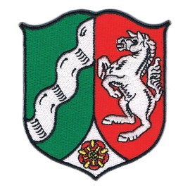 Sew-on Badge/Iron-On Patch ca. Country Coat Of Arms Of North Westphalia