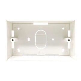 Maincore Surface Dual Mounting Back Box for Electrical & Ethernet Faceplate CAT5e CAT6 CAT6A CAT7 CAT8 (Dual 146mm x 86mm x 45mm)