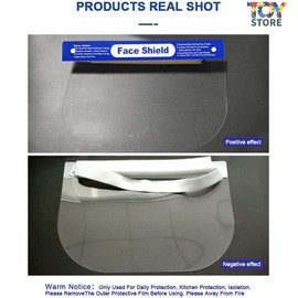 2 Pieces Full Face Shield Adjustable Transparent Face Protection Anti Drop for Women Men for Beauticians, Hairdressing Salons and Hairdressing Salons