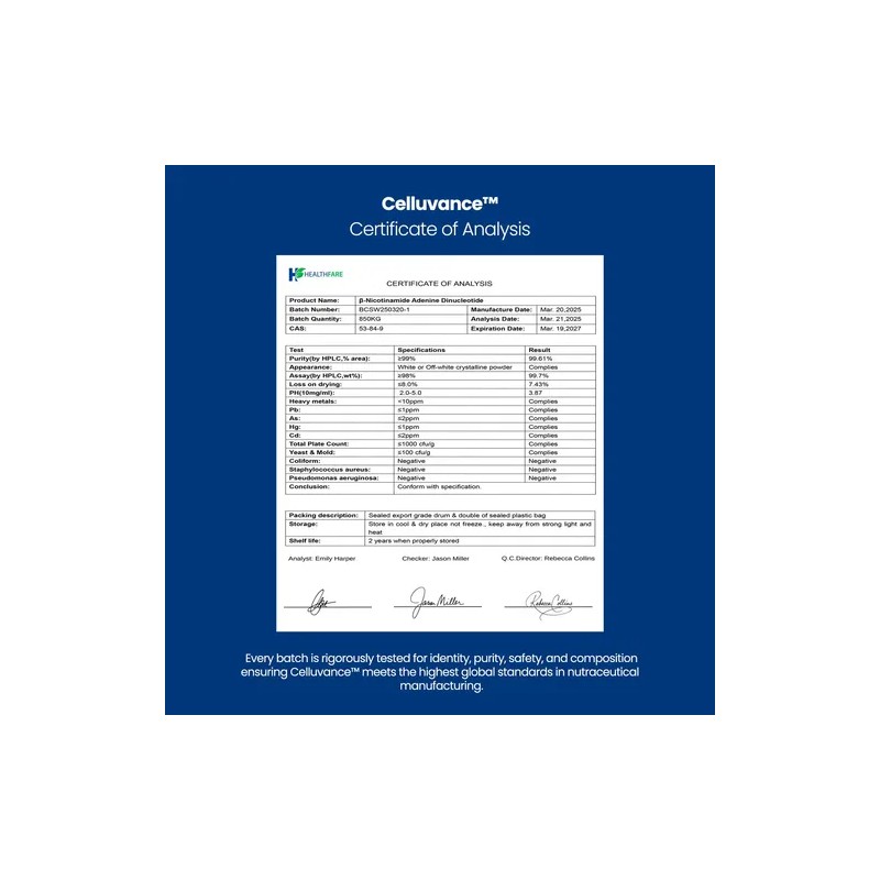 Suplemento De Nad Celluvance - Healthfare