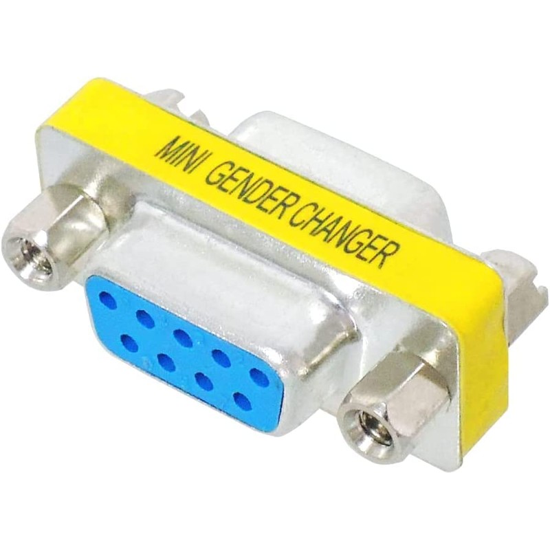RS232C DB9 Convert Small Adapter Gender Changer (9 Pin Female