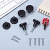 saerryor 8Pcs Cabinet Knobs,30mm Black Cupboard Round Drawer Kitchen Door