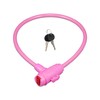 Relaxdays Children's Bicycle Lock, 2 Keys, 70 cm Long, Children's