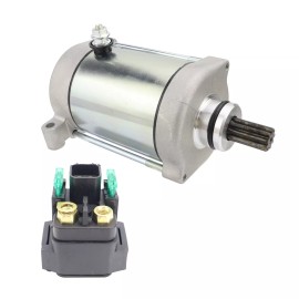 Soarider Starter Motor for Yamaha Raptor 700 YFM700 2006-2023 with Solenoid Relay 18888
