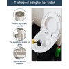 XIANPIOO Bidet T Adapter, Brass T Valve for Tushy Bidet,