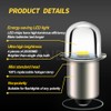 Ruiandsion LED Flashlight Bulb 3V P13.5S Base Socket White LED