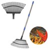 Garden Rake for Leaves, Leaf Rakes Heavy Duty for Yard,Lawn,Shrub,Grass,Mulch,