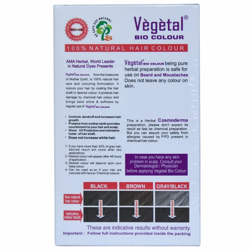 Vegetal Bio Colour (Dark Brown, 25 g)
