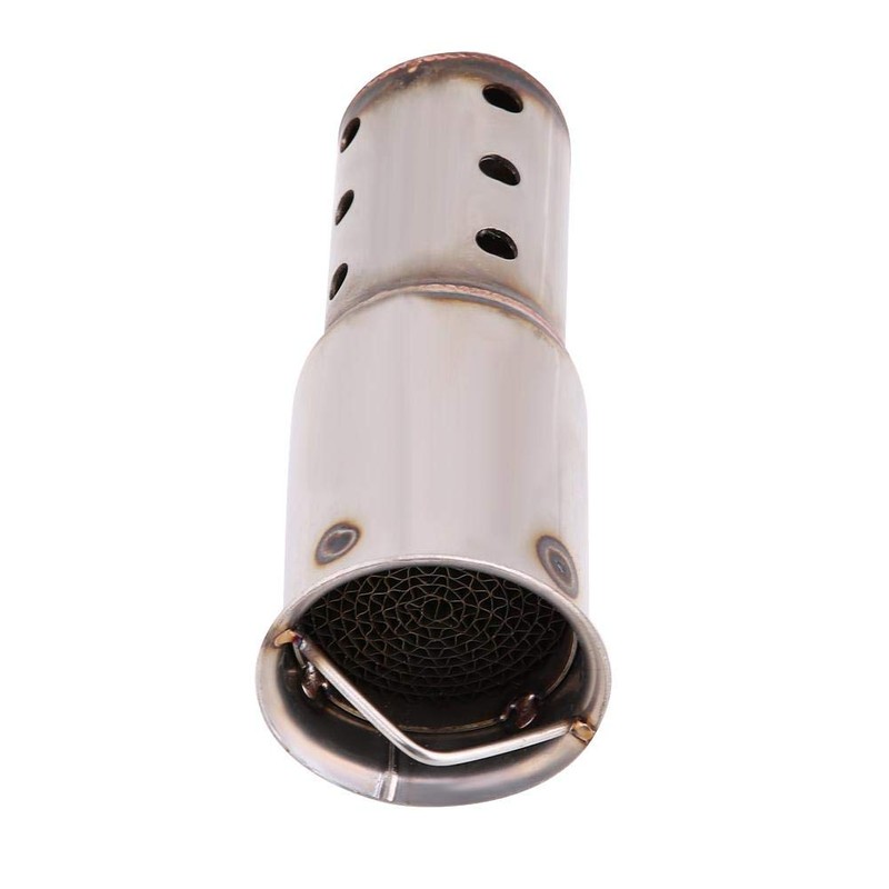 Acouto 51mm Universal Motorcycle Exhaust Pipe Muffler Silencer Insert DB