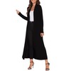 Bluetime Women Losse Open Front Drape Cardigan with Pockets Maxi