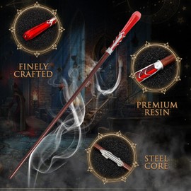 EZVYAO Wizard Wand Magic Witch Sorcerer Wands for Kids Cosplay Party Costume Accessories, Crystal