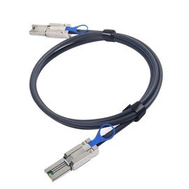H!Fiber.com External SAS Cable, 4 Lane Mini SAS (SFF-8088) to Mini SAS (SFF-8088), 6 Gbps, 2 meter (6.6ft)