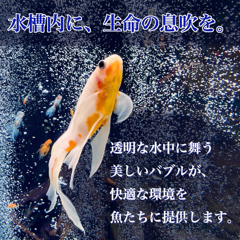 FUKUMIDO Air Stone Round Shape Aquarium, Fish, Aquatic Plants, Medaka,