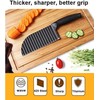 YukaBa Crinkle Potato Cutter 2.9" x 11.8" Stainless Steel Waves