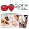 Mobestech 2pcs 60 Small Teapot Timer Potato Kitchen Timer Mechanical