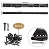 AKOLAFE 4 Pack Black Piano Hinge Heavy Duty 16 Inch