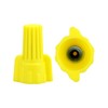 QWORK Yellow Winged Electrical Wire End Connectors Caps, 18-10 AWG,
