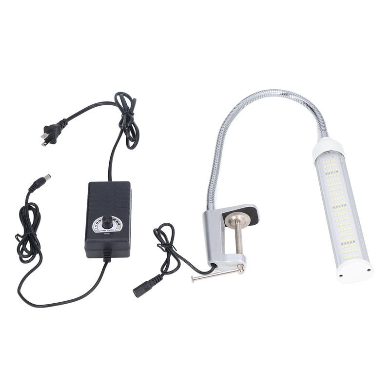 Gooseneck LED Work Light Silver C Clamp LED 21W Dimmable