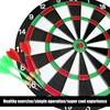 Cork Dartboard, Includes 4 Darts Metal Tip, Professional Number Ring