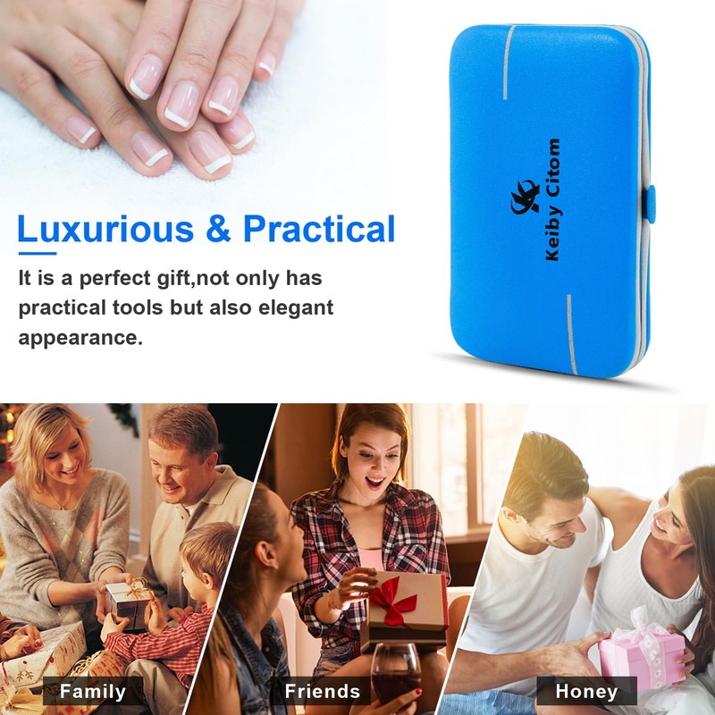 Manicure Set, Travel Mini Nail Clippers Kit Pedicure Care Tools,