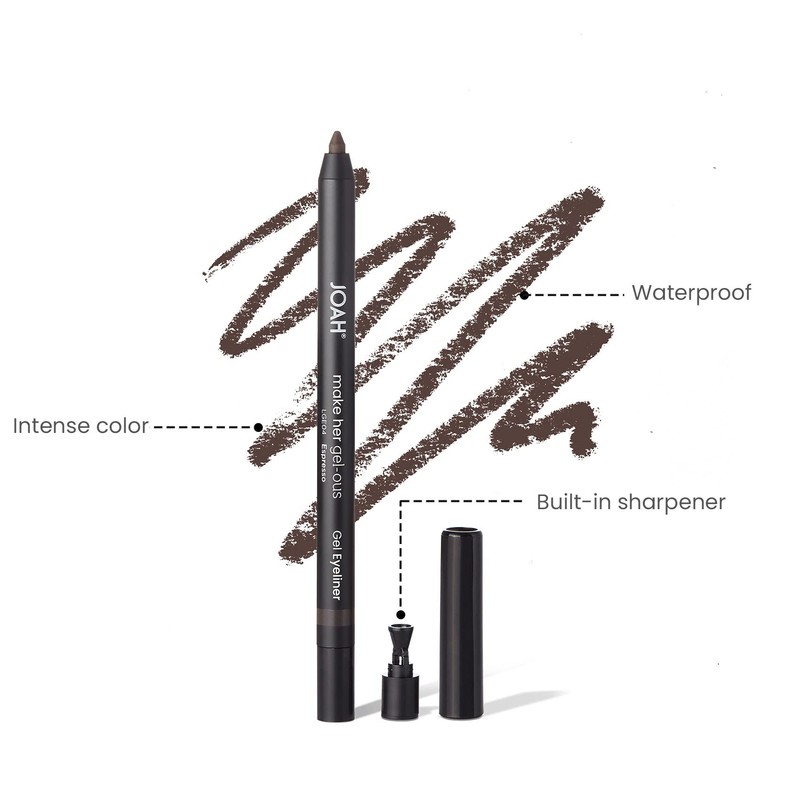 JOAH Make Her Gel-ous Gel Eyeliner with Self-Sharpening Pencil, Waterproof
