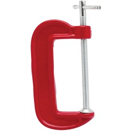 Easy tools C clamp G clamp, 3 inches length, Red powder coated