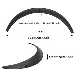 Dreamizer 5" 4Pcs Universal Fender Flares Extra Wide Body Wheel Arch 4Pc For Kia Sportage