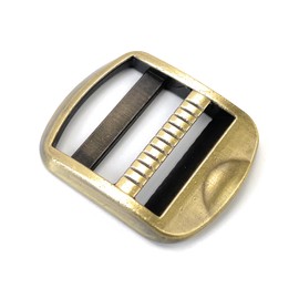 VersaKits 8 Pcs Heavy Duty Metal Ladder Lock Buckles 1 Inch Brass Adjustable Silder Release Buckle for Webbing Strap