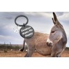 HOLLP Donkeys Lovers Gift Donkeys Make Me Happy Keychain Donkey