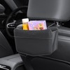 KAFANLIN Car Trash Can small Leather Vehicle Trash Bin Car
