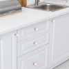 Ravinte Pack of 10 Crystal Drawer Knobs and Handles, Pink