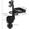 iMounTEK 5-in-1 Car Cup Holder Tray w/ Phone Mount –