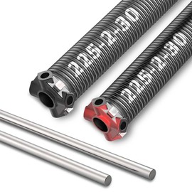 Aspaton 1 Pair Garage Door Torsion Springs 2", Minimum 15000 Cycles, with 2 Non-Slip Winding Bars (0.225X2"X30")