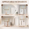 FantasHome Double Prong Over The Door Hook Rack with 12