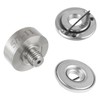 JAMHER 5/8''-11 Thread Adapter with 2Pcs 5/8''-11 Flange Lock Nut