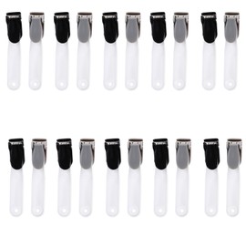 Moving Pocket Band Clips, 20 Pieces (10 Black, 10 Gray) Moving Pocket Clips, Crafting Name Tag Clips, Name Badge Holder, ID Card Holder Moving Pocket Clips, Name Tag Clips, Band Clips